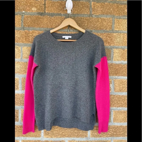 Duffy color block sweater 100% cashmere size XS - Picture 1 of 8